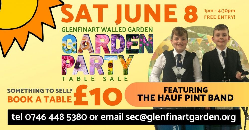 Garden Party Table Sale this Saturday